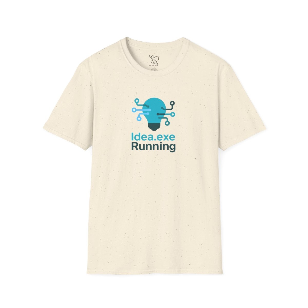 "Idea.exe Running" Tech - Inspired Unisex Softstyle T-Shirt, Geek Humor Tee, Casual Everyday Wear, Gift for Programmers, Unique Tech Gifts, Funny Coding Shirt CW - 1 Teal - AI Tee Hero