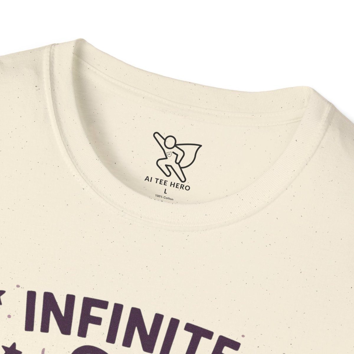 "Infinite Calm" Meditation Vibes T-Shirt - Unisex Softstyle Shirt, Gift for Yogis, Mindfulness, Relaxation, Zen Art Tee, Casual Everyday Wear - MINDSet Collection - AI Tee Hero