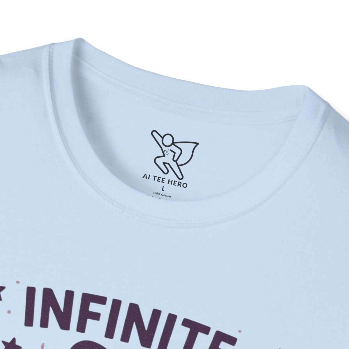 "Infinite Calm" Meditation Vibes T-Shirt - Unisex Softstyle Shirt, Gift for Yogis, Mindfulness, Relaxation, Zen Art Tee, Casual Everyday Wear - MINDSet Collection - AI Tee Hero