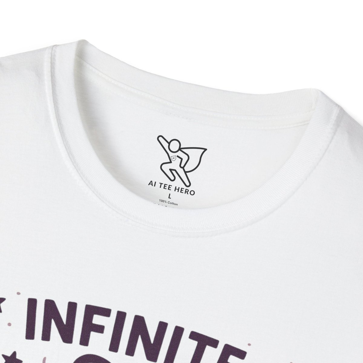 "Infinite Calm" Meditation Vibes T-Shirt - Unisex Softstyle Shirt, Gift for Yogis, Mindfulness, Relaxation, Zen Art Tee, Casual Everyday Wear - MINDSet Collection - AI Tee Hero