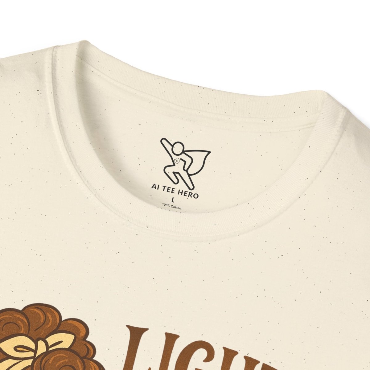 "Light the Calm" Unisex Softstyle Tee, Wellness Apparel, Cozy Gift, Self - Care Shirt, Mindfulness Clothing, Hopeful Message Tee - MINDSet Collection - AI Tee Hero