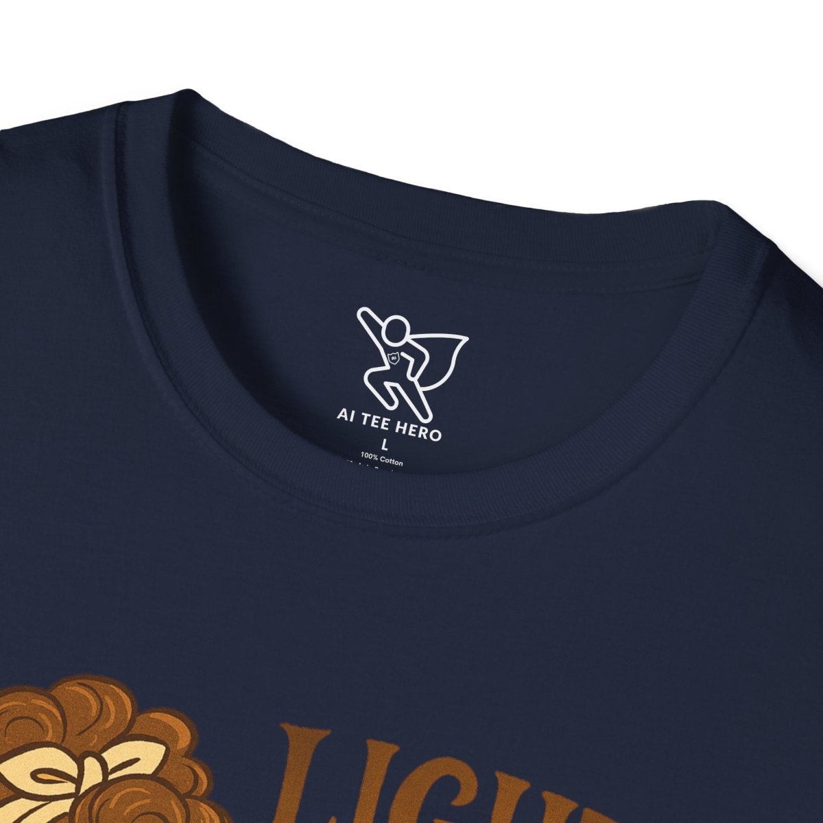 "Light the Calm" Unisex Softstyle Tee, Wellness Apparel, Cozy Gift, Self - Care Shirt, Mindfulness Clothing, Hopeful Message Tee - MINDSet Collection - AI Tee Hero
