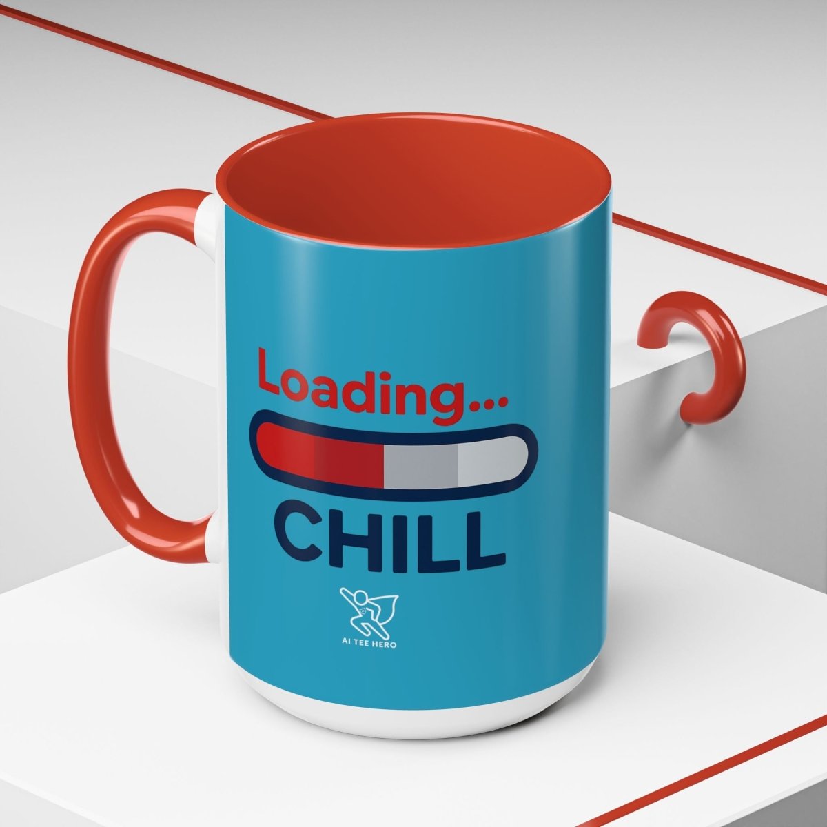"Loading... Chill" Coffee Mug - Fun Drinkware for Relaxation, Gift for Coffee Lovers, Relaxation Decor, Humor Mug, Office Gift - AI Tee Hero