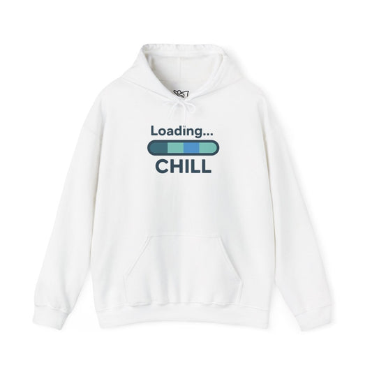 "Loading Chill" Unisex Hoodie, Cozy Sweatshirt for Relaxation, Perfect for Gifts, Chill Vibes, Casual Wear - AI Tee Hero