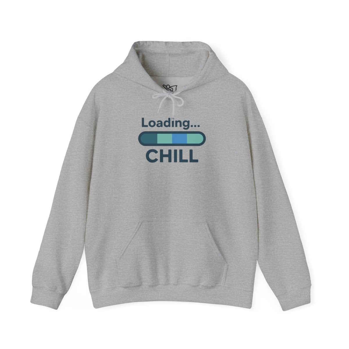 "Loading Chill" Unisex Hoodie, Cozy Sweatshirt for Relaxation, Perfect for Gifts, Chill Vibes, Casual Wear - AI Tee Hero