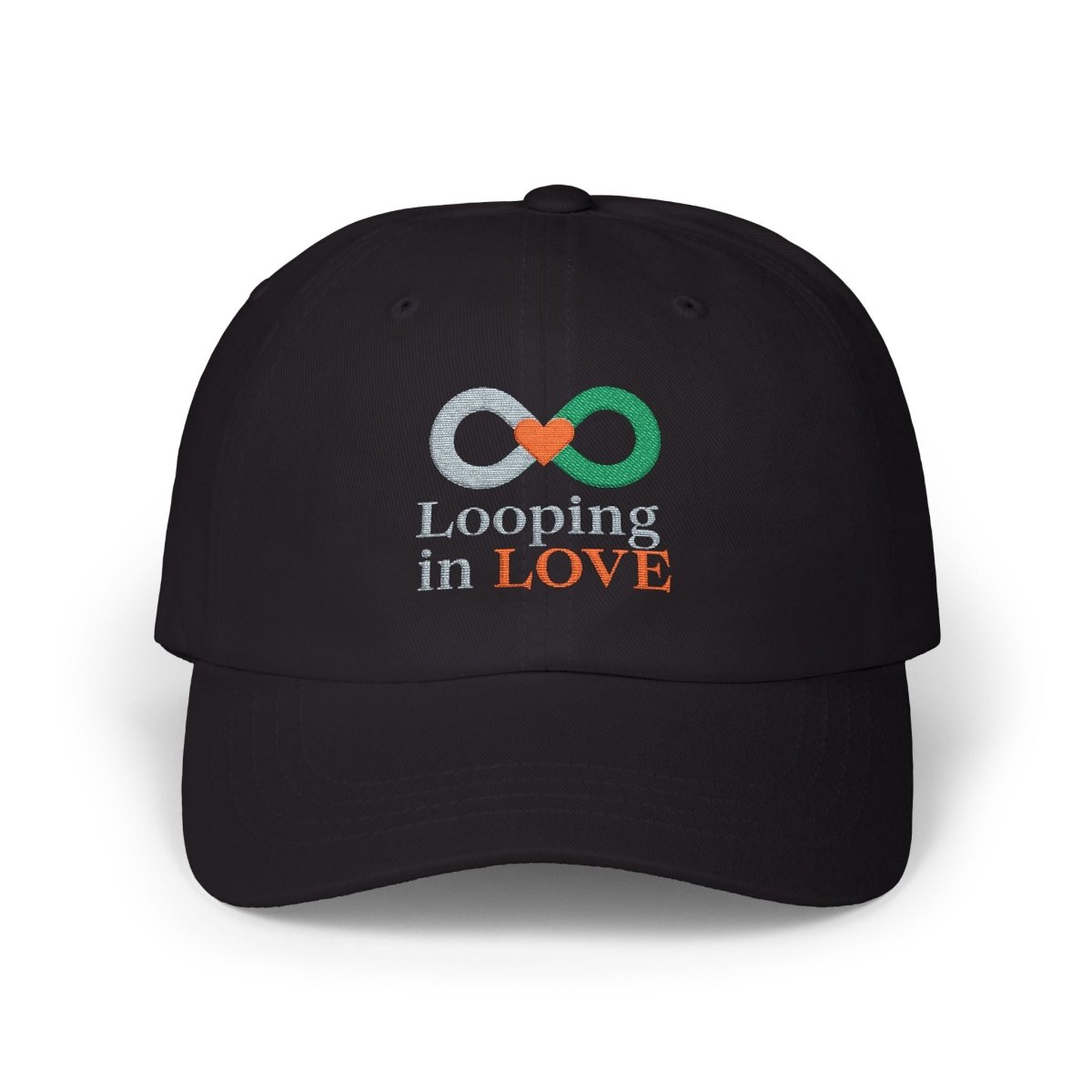 "Looping in Love" Dad Cap - Casual Style, Gift for Dad, Summer Accessory, Father's Day Hat, Everyday Wear - AI Tee Hero