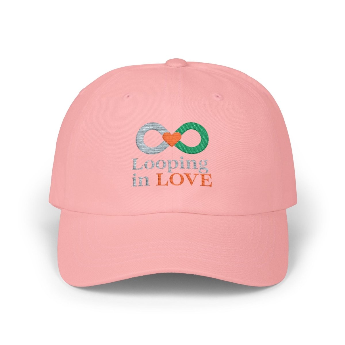 "Looping in Love" Dad Cap - Casual Style, Gift for Dad, Summer Accessory, Father's Day Hat, Everyday Wear - AI Tee Hero