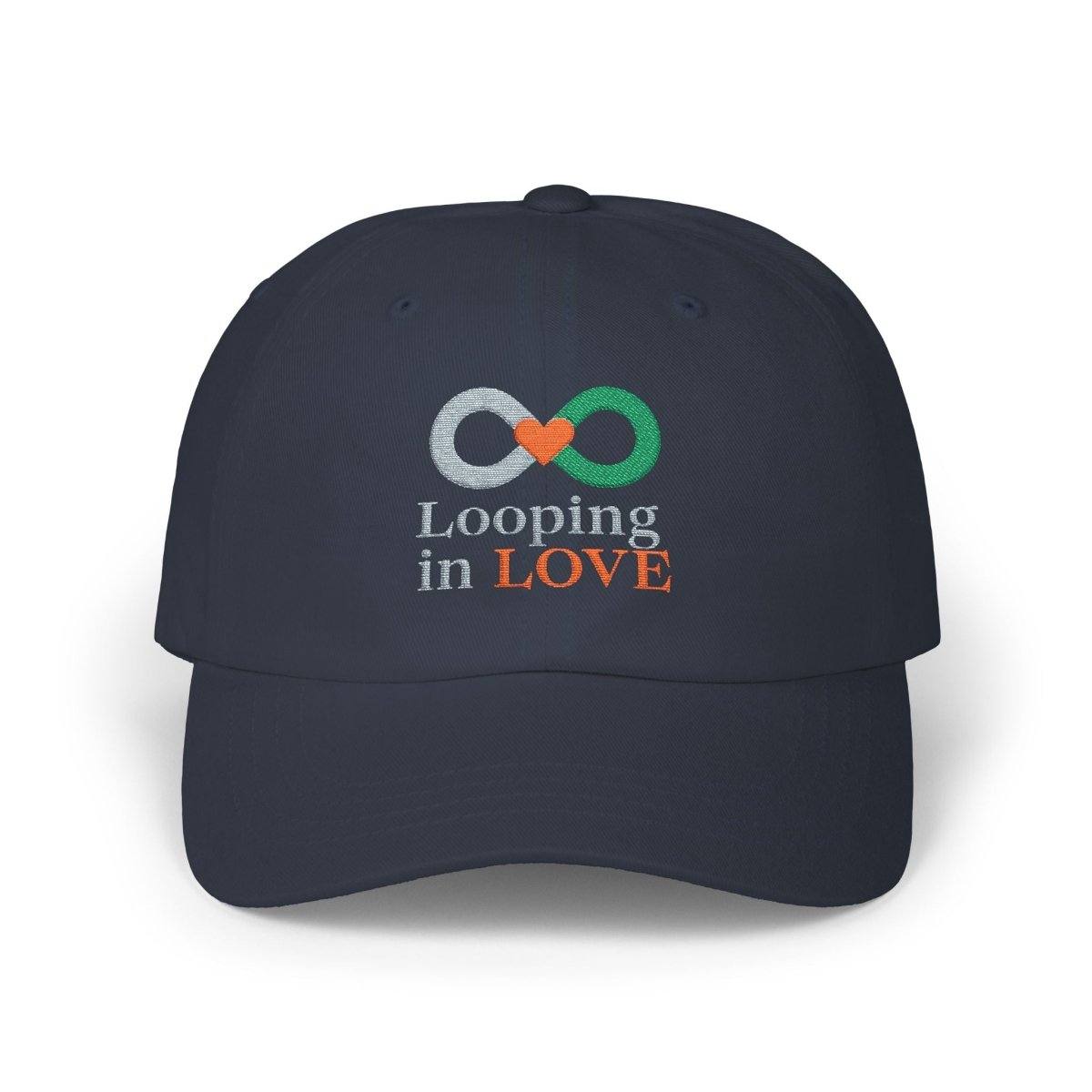"Looping in Love" Dad Cap - Casual Style, Gift for Dad, Summer Accessory, Father's Day Hat, Everyday Wear - AI Tee Hero