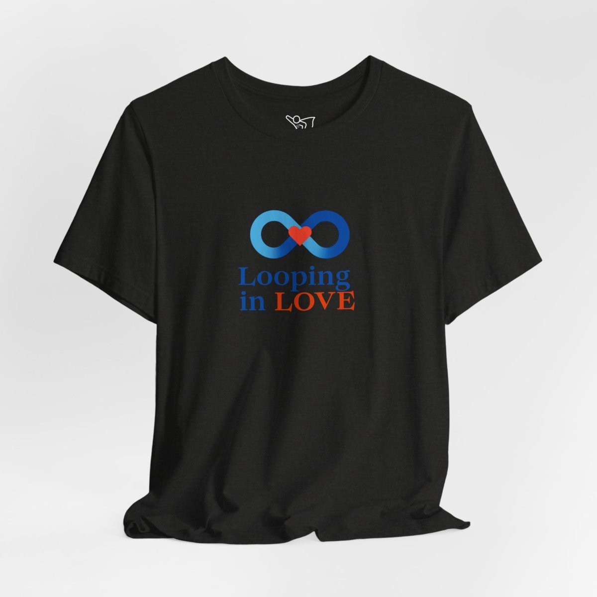 "Looping in LOVE" Unisex Tee | Perfect Gift for Couples, Valentine's Day, Anniversary, Casual Wear, Love Theme CW - 1 Blue - AI Tee Hero