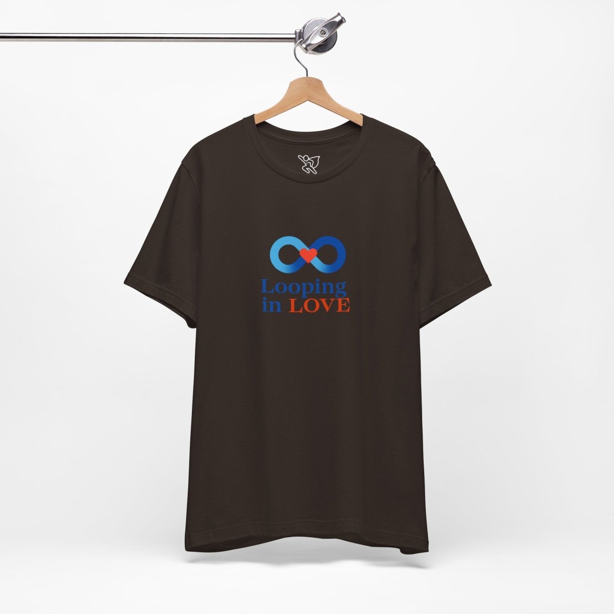 "Looping in LOVE" Unisex Tee | Perfect Gift for Couples, Valentine's Day, Anniversary, Casual Wear, Love Theme CW - 1 Blue - AI Tee Hero