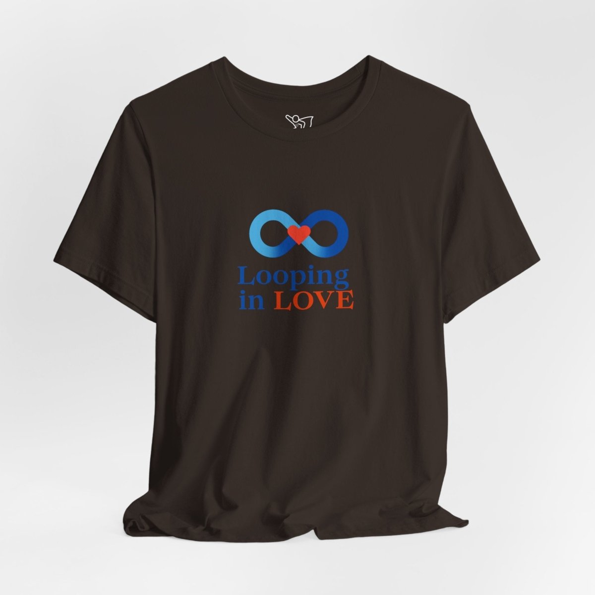 "Looping in LOVE" Unisex Tee | Perfect Gift for Couples, Valentine's Day, Anniversary, Casual Wear, Love Theme CW - 1 Blue - AI Tee Hero