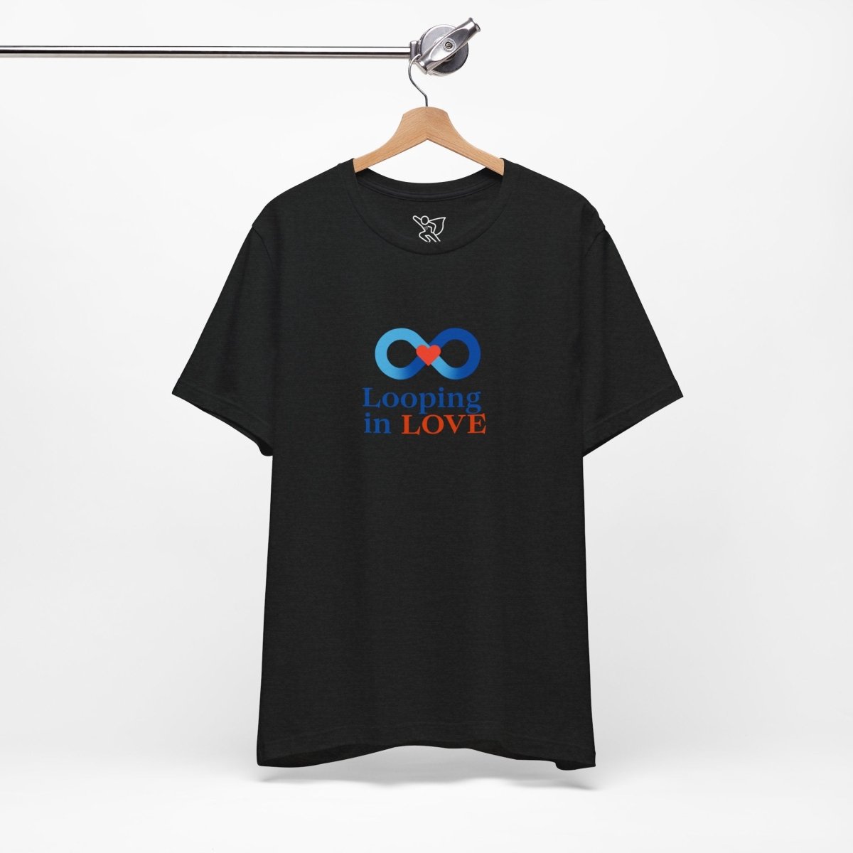 "Looping in LOVE" Unisex Tee | Perfect Gift for Couples, Valentine's Day, Anniversary, Casual Wear, Love Theme CW - 1 Blue - AI Tee Hero