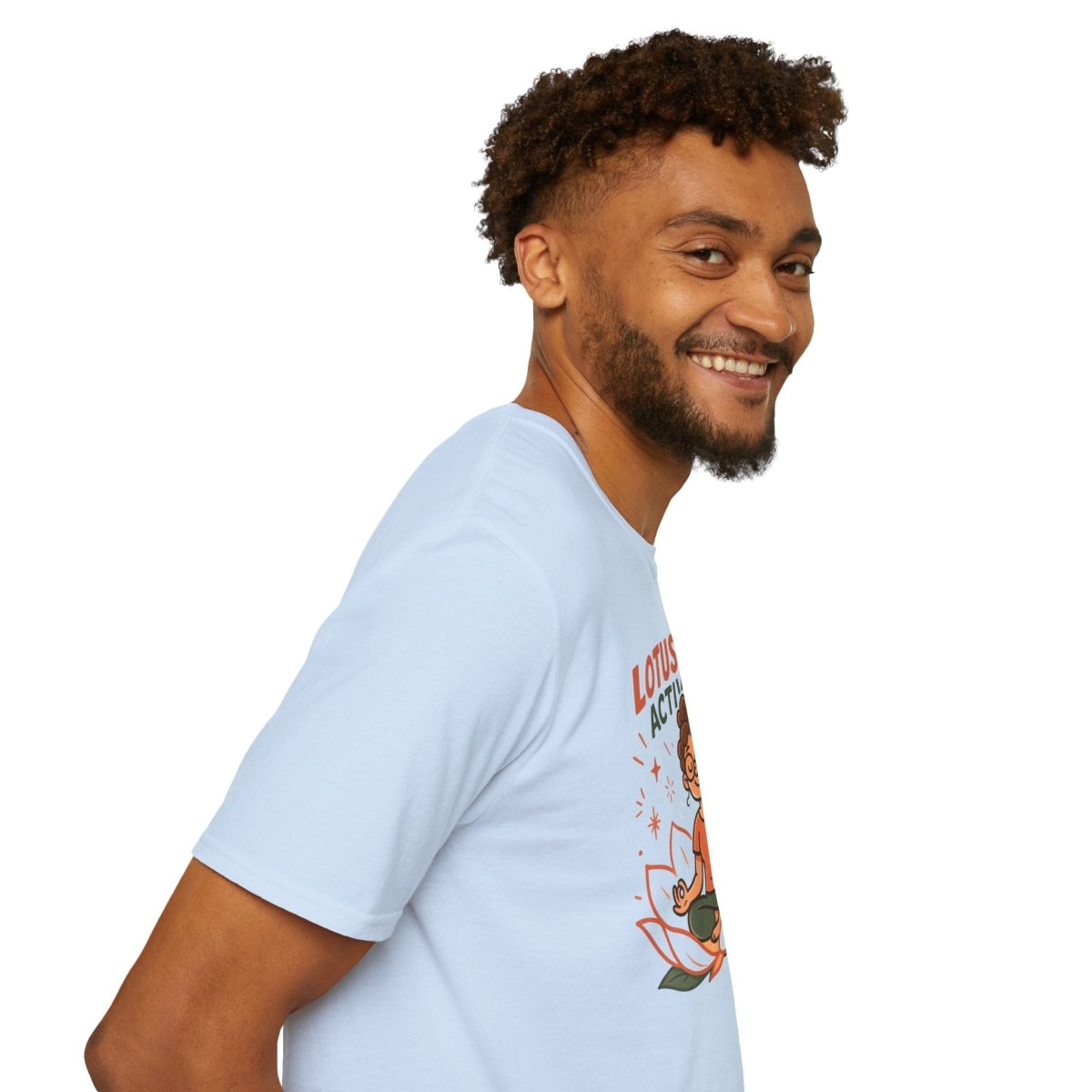 "Lotus Mode Activated" Yoga Wear, Meditation Shirt, Inspirational Tee, Softstyle Unisex Top, Unique Gift for Yogis - MINDSet Collection - AI Tee Hero