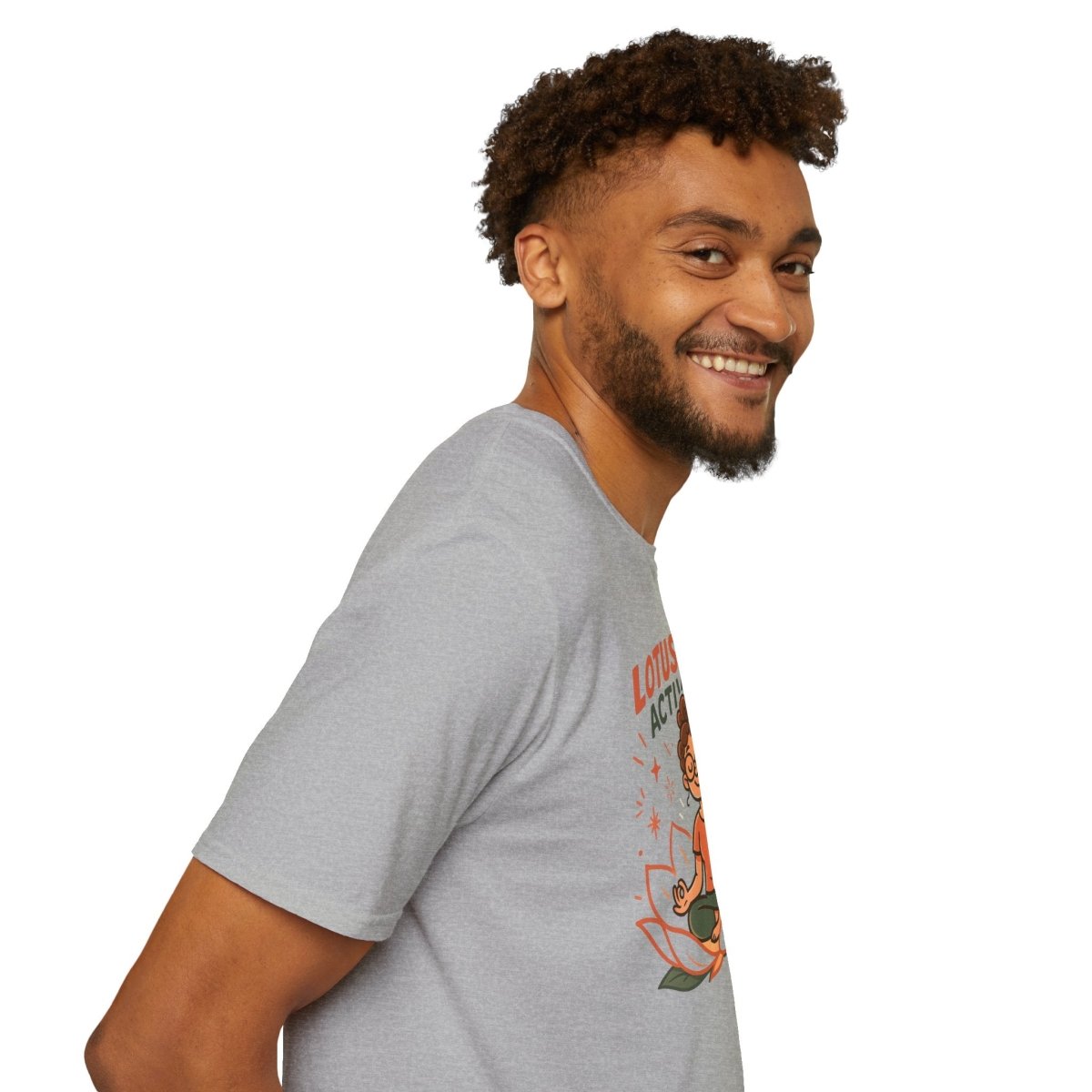 "Lotus Mode Activated" Yoga Wear, Meditation Shirt, Inspirational Tee, Softstyle Unisex Top, Unique Gift for Yogis - MINDSet Collection - AI Tee Hero