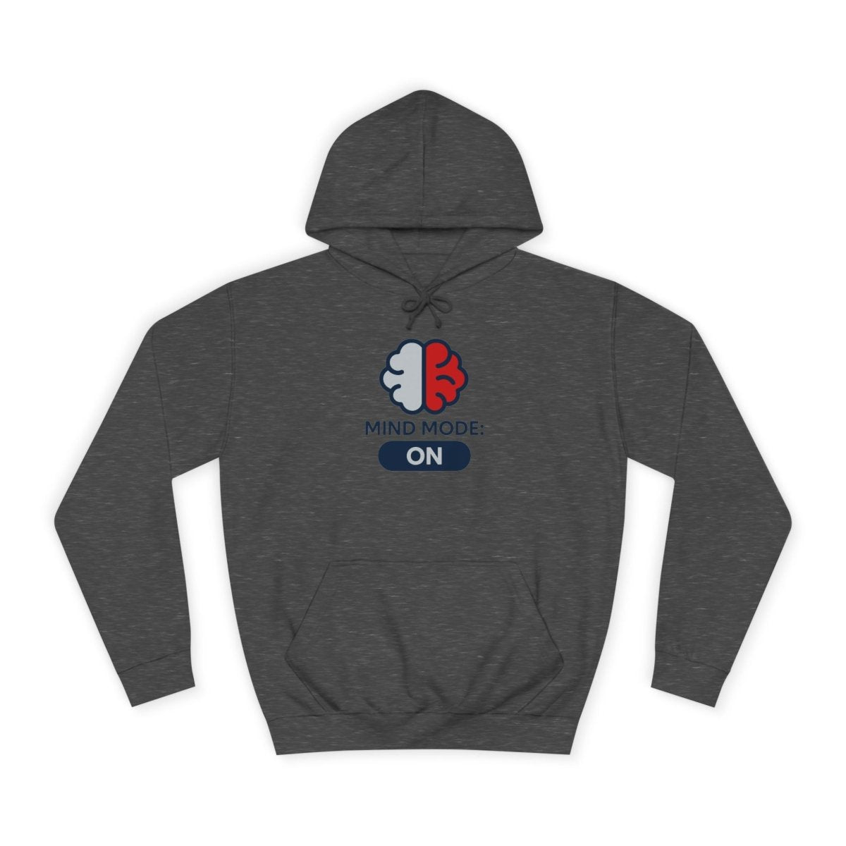 "Mind Mode On" Unisex College Hoodie, Hoodie for Students, College Apparel, Gift for Graduates, Casual Wear - AI Tee Hero