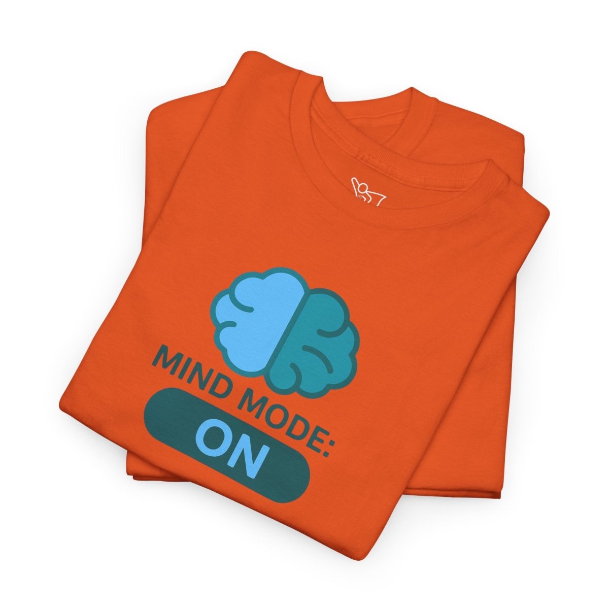 "Mind Mode: ON" Unisex Heavy Cotton Tee, Casual Shirt, Gift for Students, Motivational Apparel, Unique Graphic Tee CW - 2 Teal - AI Tee Hero