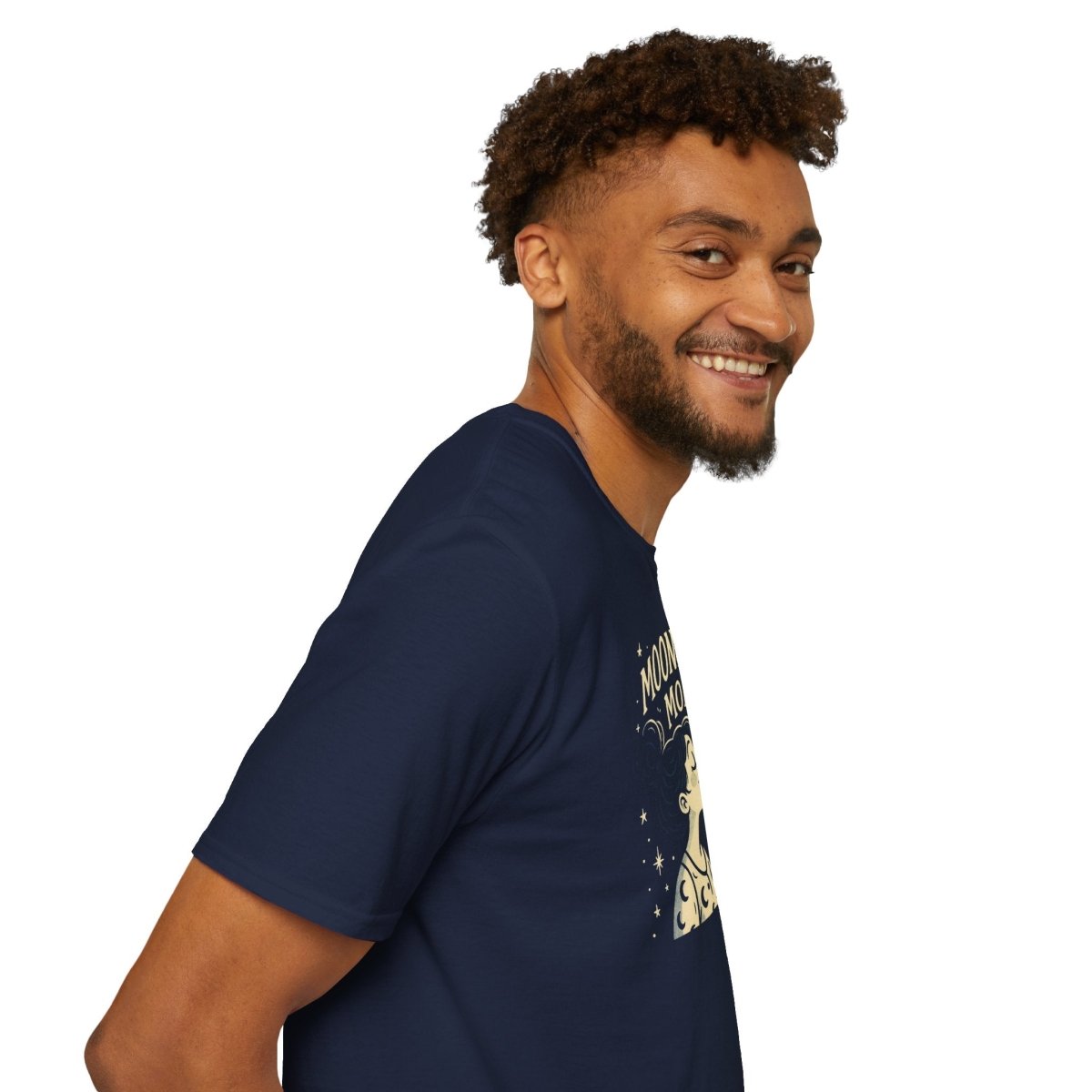 "Moonlight Mode" Unisex T-Shirt - Softstyle, Celestial Apparel, Gift for Dreamers, Astrology Lovers, Casual Wear - MINDSet Collection - AI Tee Hero