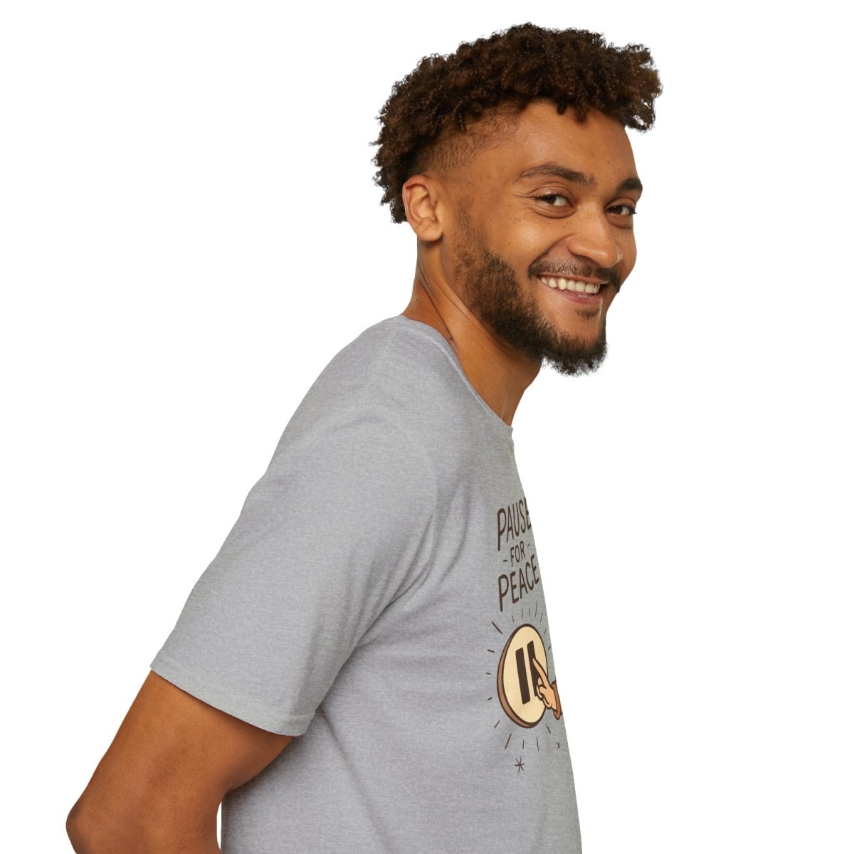"Pause for Peace" Unisex T-Shirt, Casual Wear, Mindfulness Gift, Relaxation Tee, Inspirational Shirt, Great for Everyday Comfort - MINDSet Collection - AI Tee Hero