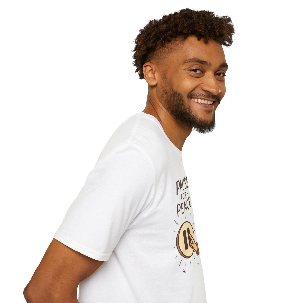"Pause for Peace" Unisex T-Shirt, Casual Wear, Mindfulness Gift, Relaxation Tee, Inspirational Shirt, Great for Everyday Comfort - MINDSet Collection - AI Tee Hero