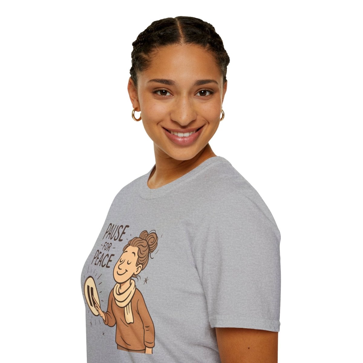 "Pause for Peace" Unisex T-Shirt, Casual Wear, Mindfulness Gift, Relaxation Tee, Inspirational Shirt, Great for Everyday Comfort - MINDSet Collection - AI Tee Hero