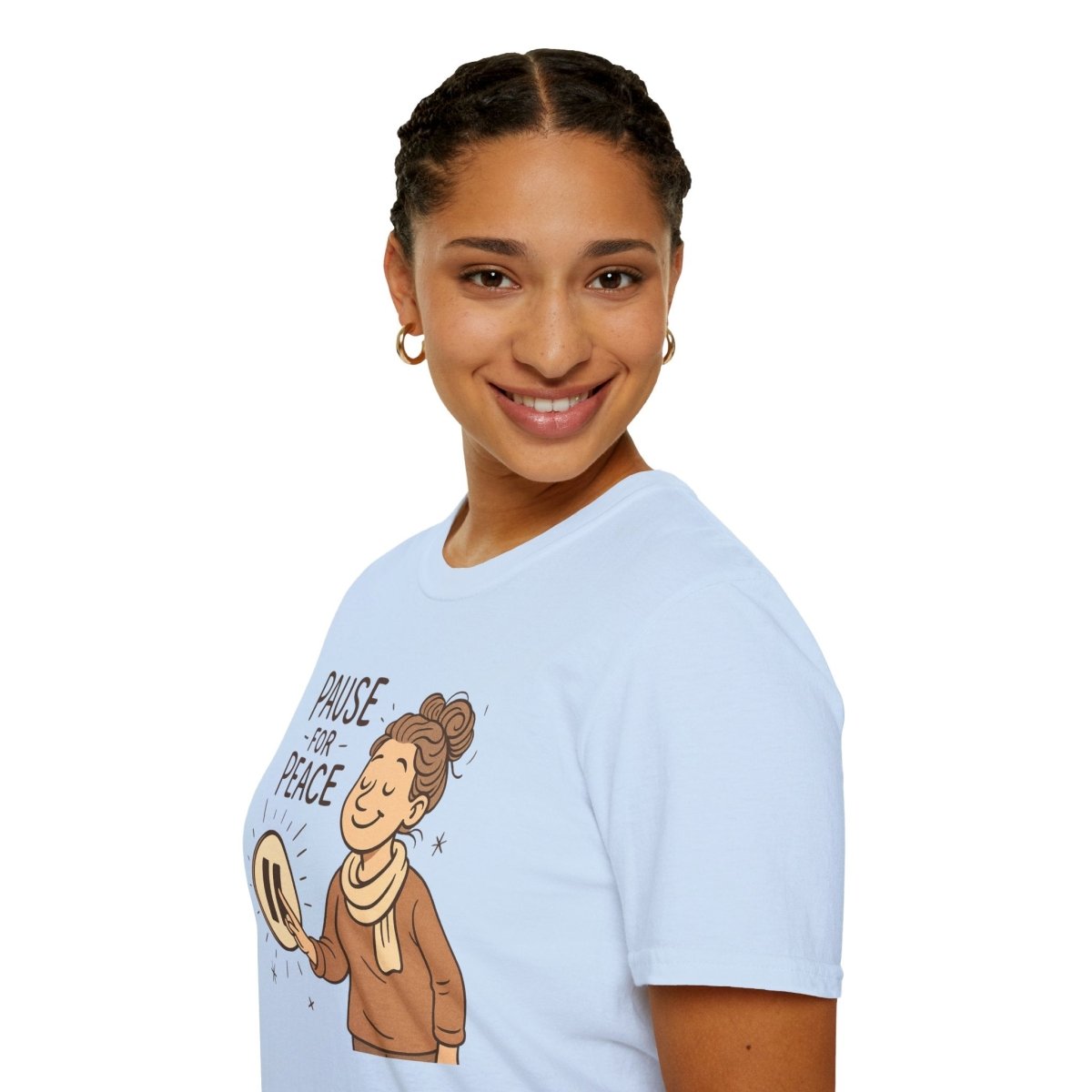 "Pause for Peace" Unisex T-Shirt, Casual Wear, Mindfulness Gift, Relaxation Tee, Inspirational Shirt, Great for Everyday Comfort - MINDSet Collection - AI Tee Hero