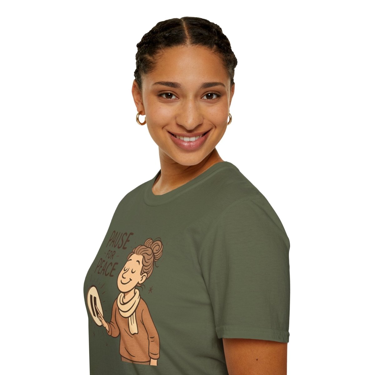 "Pause for Peace" Unisex T-Shirt, Casual Wear, Mindfulness Gift, Relaxation Tee, Inspirational Shirt, Great for Everyday Comfort - MINDSet Collection - AI Tee Hero