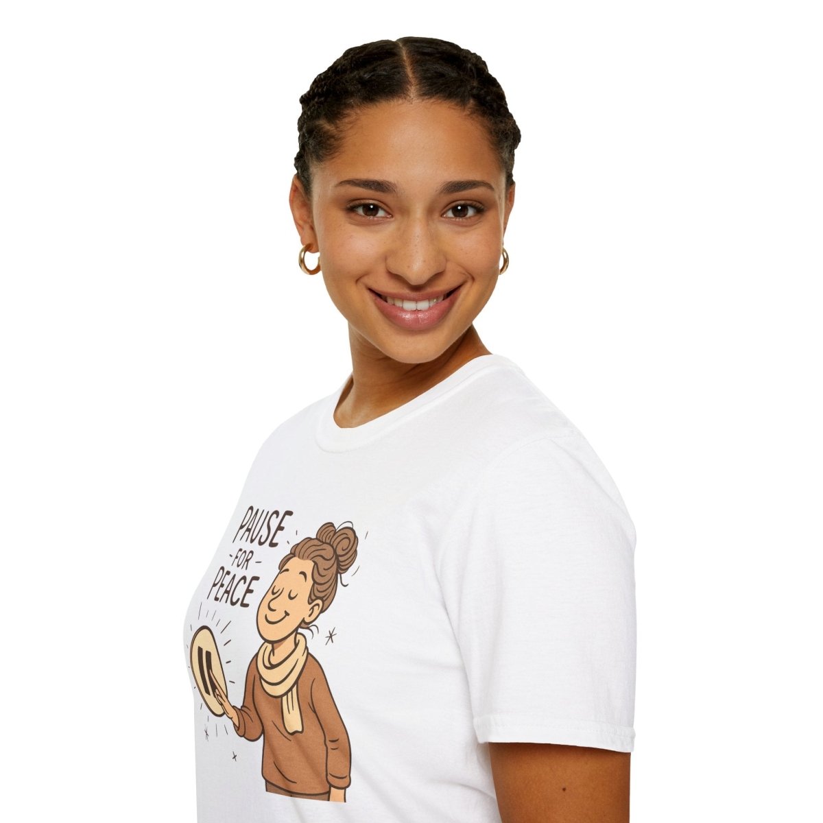 "Pause for Peace" Unisex T-Shirt, Casual Wear, Mindfulness Gift, Relaxation Tee, Inspirational Shirt, Great for Everyday Comfort - MINDSet Collection - AI Tee Hero