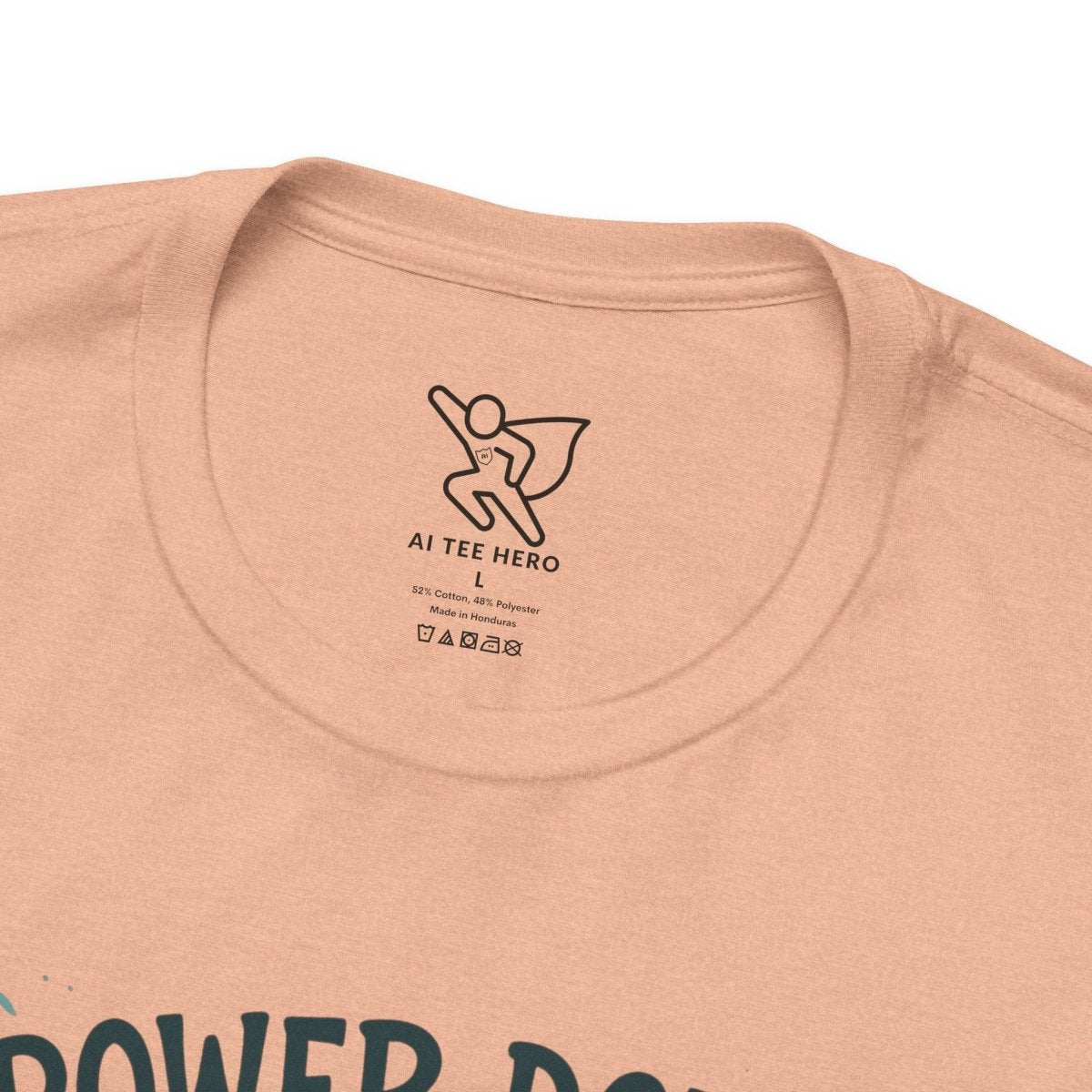 "Power Down, Find Peace" Relaxation - Themed Unisex Tee, Casual Wear, Self - Care Gift, Relaxation Shirt, Comfort Tee - MINDSet Collection - AI Tee Hero