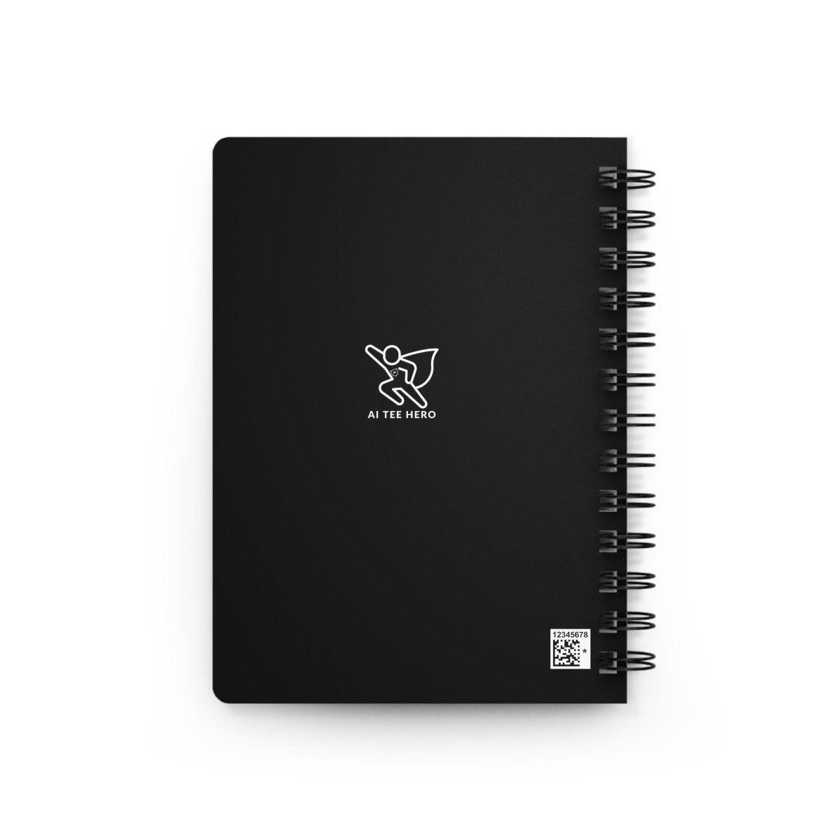 "Powered by Pixels" Art Spiral Bound Journal | Notebook for Creatives, Gamers, Artists, Gift for Nerds, Cool Stationery - AI Tee Hero