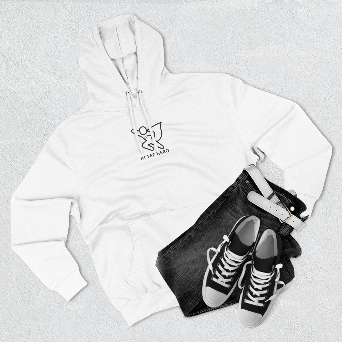 "Powered by Pixels" Cozy Gamer Hoodie | Three - Panel Fleece Sweatshirt, Pixel Art Apparel, Comfy Gaming Gift, Casual Streetwear, Unisex Hoodie - AI Tee Hero
