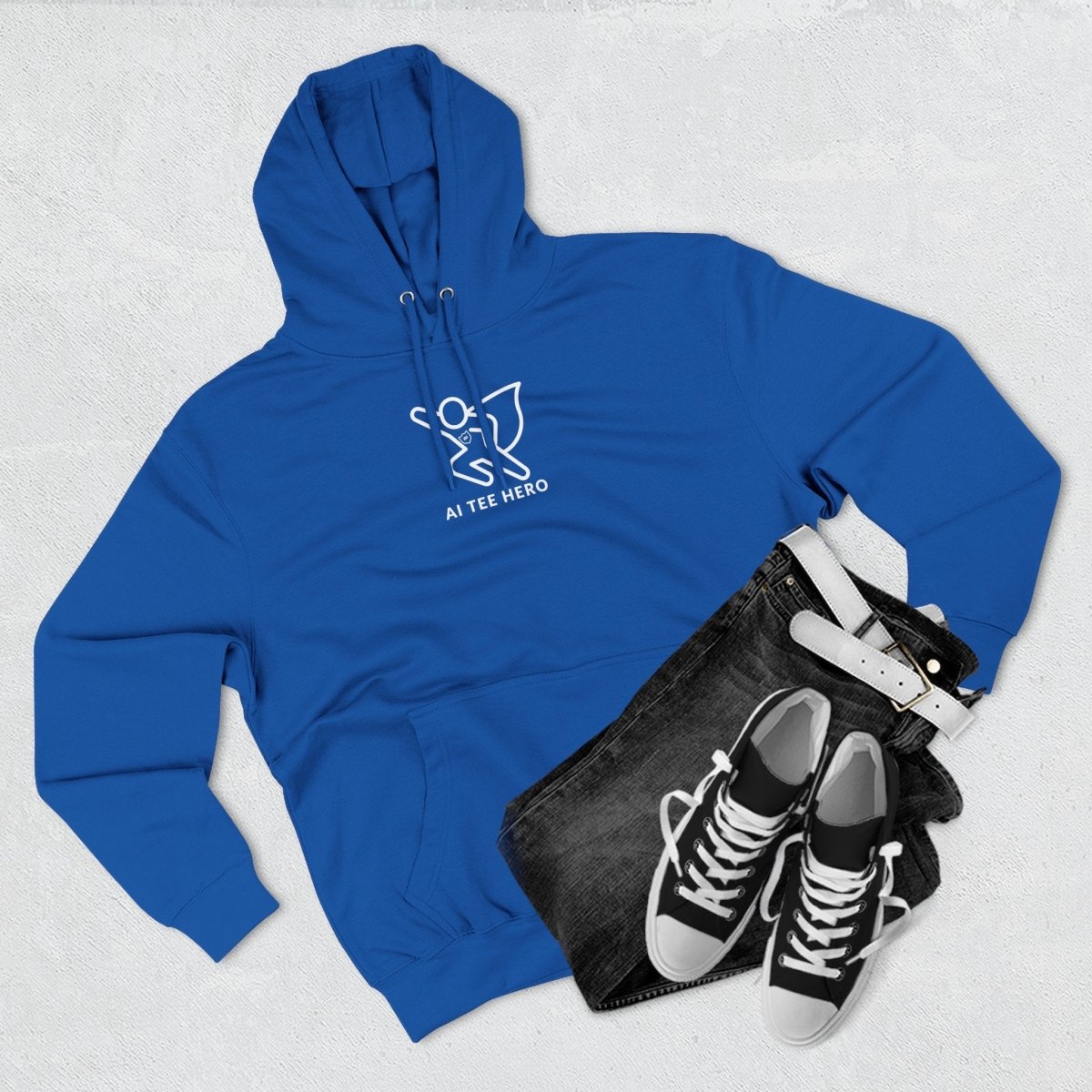 "Powered by Pixels" Cozy Gamer Hoodie | Three - Panel Fleece Sweatshirt, Pixel Art Apparel, Comfy Gaming Gift, Casual Streetwear, Unisex Hoodie - AI Tee Hero