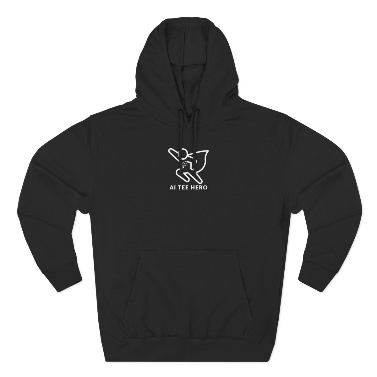 "Powered by Pixels" Cozy Gamer Hoodie | Three - Panel Fleece Sweatshirt, Pixel Art Apparel, Comfy Gaming Gift, Casual Streetwear, Unisex Hoodie - AI Tee Hero
