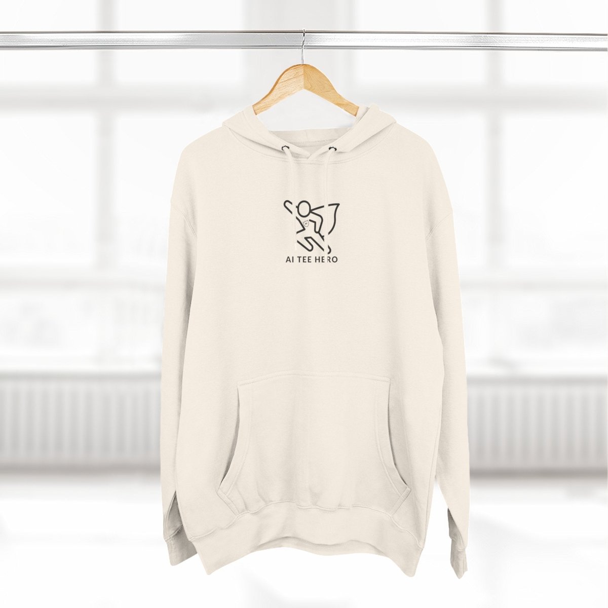 "Powered by Pixels" Cozy Gamer Hoodie | Three - Panel Fleece Sweatshirt, Pixel Art Apparel, Comfy Gaming Gift, Casual Streetwear, Unisex Hoodie - AI Tee Hero