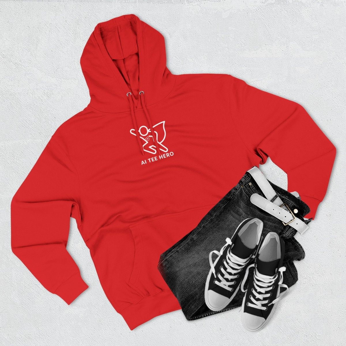 "Powered by Pixels" Cozy Gamer Hoodie | Three - Panel Fleece Sweatshirt, Pixel Art Apparel, Comfy Gaming Gift, Casual Streetwear, Unisex Hoodie - AI Tee Hero