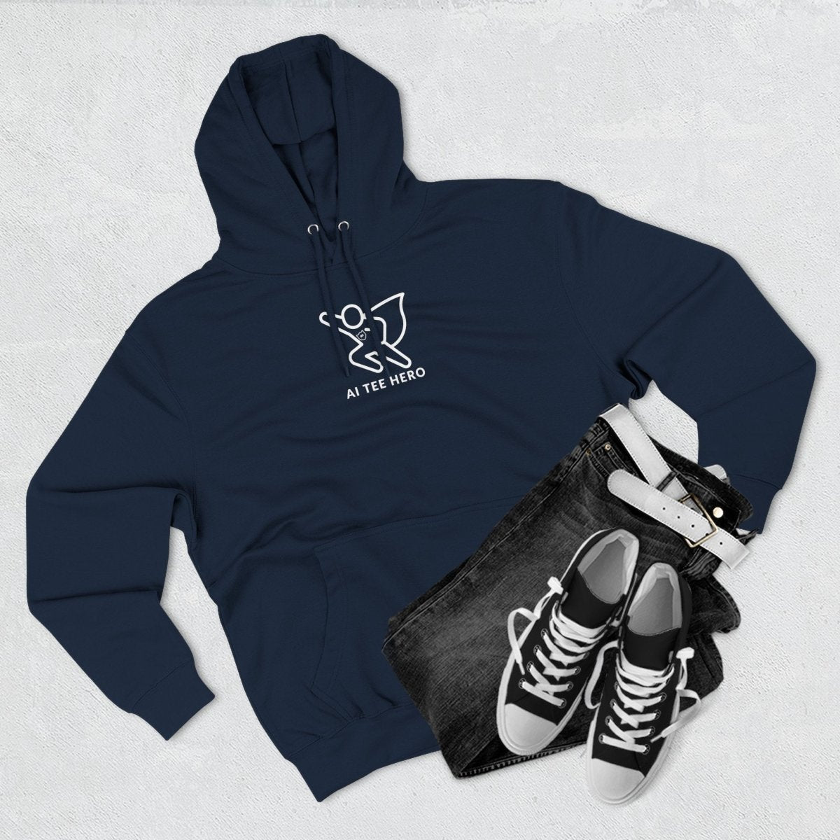 "Powered by Pixels" Cozy Gamer Hoodie | Three - Panel Fleece Sweatshirt, Pixel Art Apparel, Comfy Gaming Gift, Casual Streetwear, Unisex Hoodie - AI Tee Hero