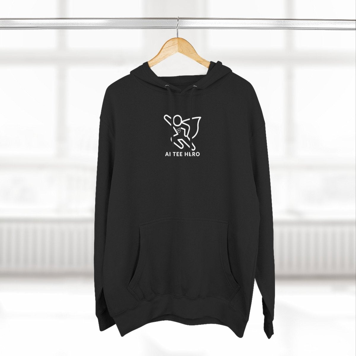 "Powered by Pixels" Cozy Gamer Hoodie | Three - Panel Fleece Sweatshirt, Pixel Art Apparel, Comfy Gaming Gift, Casual Streetwear, Unisex Hoodie - AI Tee Hero