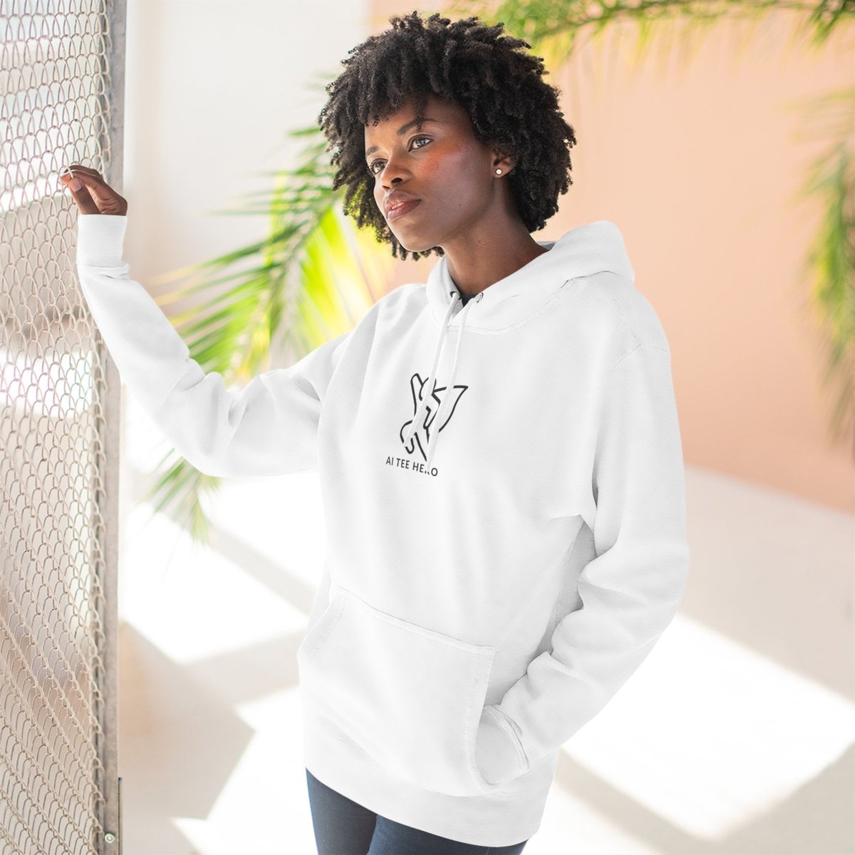 "Powered by Pixels" Cozy Gamer Hoodie | Three - Panel Fleece Sweatshirt, Pixel Art Apparel, Comfy Gaming Gift, Casual Streetwear, Unisex Hoodie - AI Tee Hero