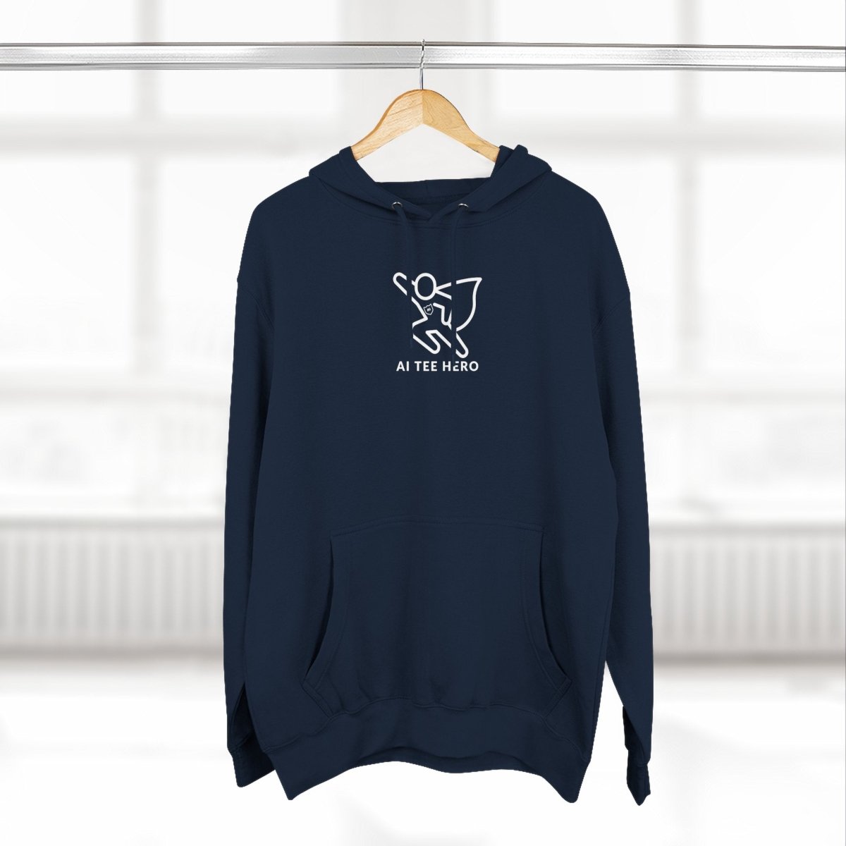 "Powered by Pixels" Cozy Gamer Hoodie | Three - Panel Fleece Sweatshirt, Pixel Art Apparel, Comfy Gaming Gift, Casual Streetwear, Unisex Hoodie - AI Tee Hero