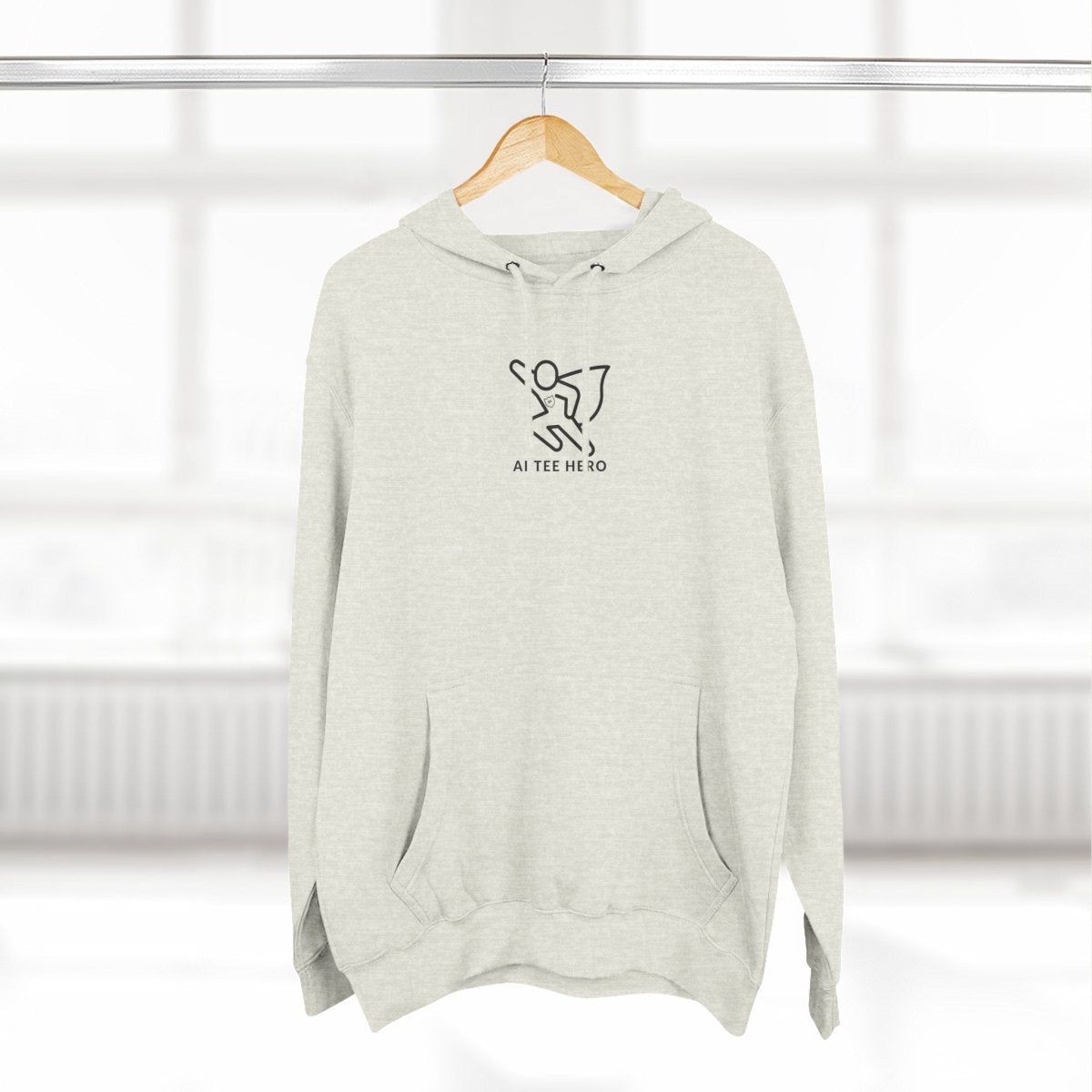 "Powered by Pixels" Cozy Gamer Hoodie | Three - Panel Fleece Sweatshirt, Pixel Art Apparel, Comfy Gaming Gift, Casual Streetwear, Unisex Hoodie - AI Tee Hero