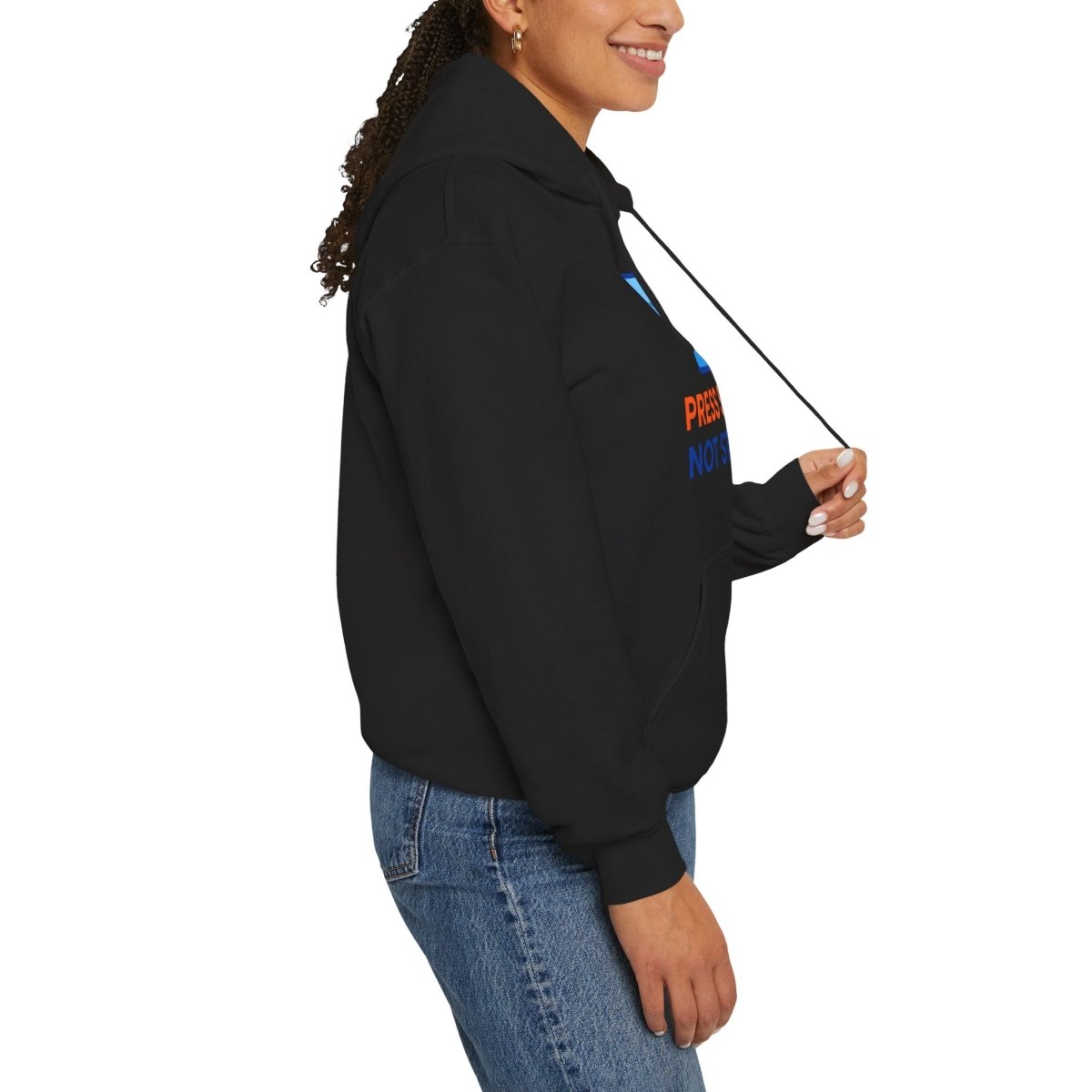 "Press Start, Not Stress" Unisex Hoodie - Comfortable Gaming Sweatshirt for Relaxation, Perfect for Stress Relief, Gifts, & Casual Wear - AI Tee Hero