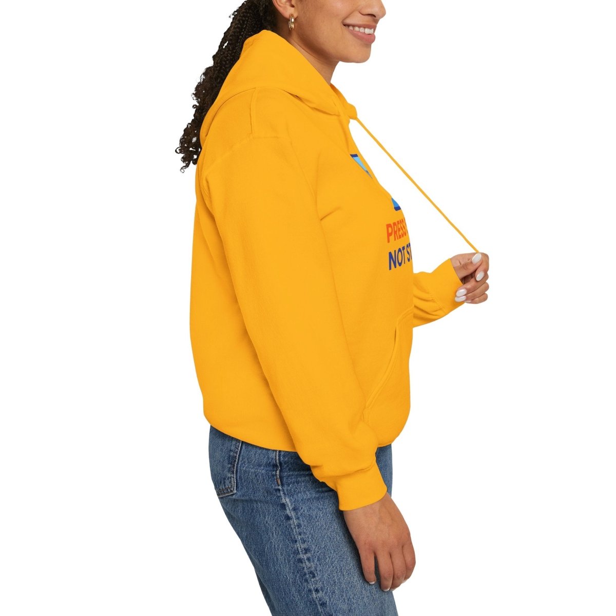 "Press Start, Not Stress" Unisex Hoodie - Comfortable Gaming Sweatshirt for Relaxation, Perfect for Stress Relief, Gifts, & Casual Wear - AI Tee Hero