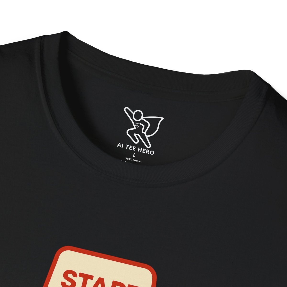 "Press Start, Not Stress" Unisex T-Shirt - Relaxed Fit Gaming Tee, Gift for Gamers, Fun Stress Relief Shirt, Casual Everyday Wear CW - 1 Yellow Orange - AI Tee Hero