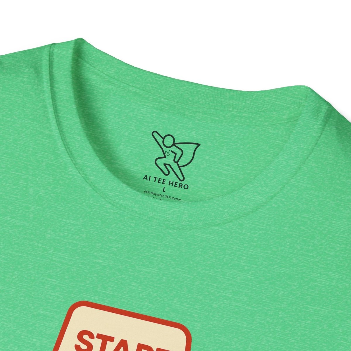 "Press Start, Not Stress" Unisex T-Shirt - Relaxed Fit Gaming Tee, Gift for Gamers, Fun Stress Relief Shirt, Casual Everyday Wear CW - 1 Yellow Orange - AI Tee Hero