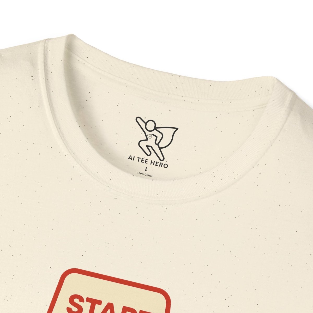 "Press Start, Not Stress" Unisex T-Shirt - Relaxed Fit Gaming Tee, Gift for Gamers, Fun Stress Relief Shirt, Casual Everyday Wear CW - 1 Yellow Orange - AI Tee Hero