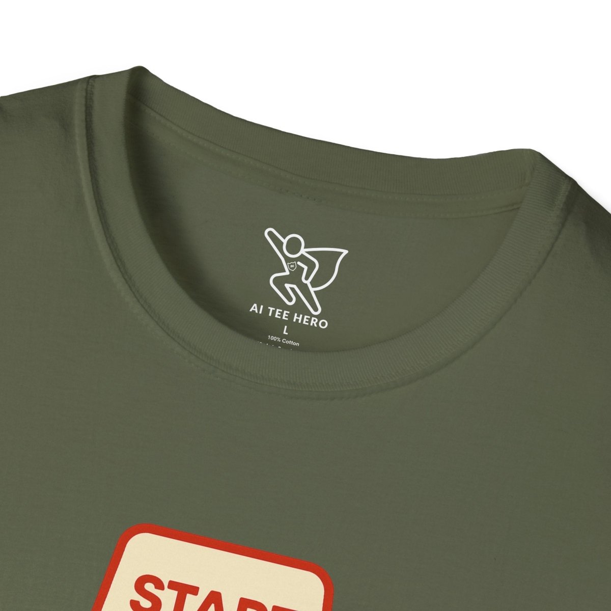 "Press Start, Not Stress" Unisex T-Shirt - Relaxed Fit Gaming Tee, Gift for Gamers, Fun Stress Relief Shirt, Casual Everyday Wear CW - 1 Yellow Orange - AI Tee Hero