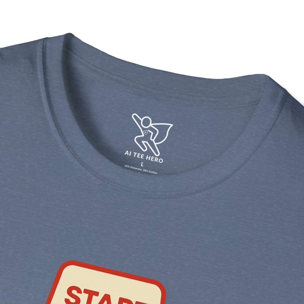 "Press Start, Not Stress" Unisex T-Shirt - Relaxed Fit Gaming Tee, Gift for Gamers, Fun Stress Relief Shirt, Casual Everyday Wear CW - 1 Yellow Orange - AI Tee Hero