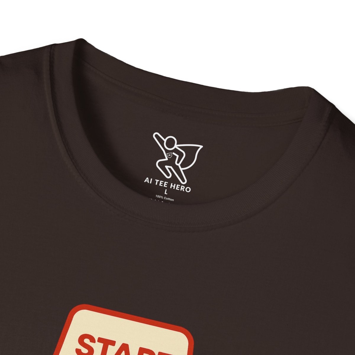 "Press Start, Not Stress" Unisex T-Shirt - Relaxed Fit Gaming Tee, Gift for Gamers, Fun Stress Relief Shirt, Casual Everyday Wear CW - 1 Yellow Orange - AI Tee Hero