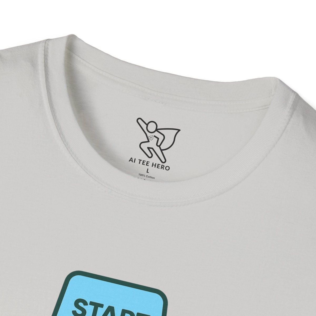 "Press Start, Not Stress" Unisex T-Shirt - Relaxed Fit Gaming Tee, Gift for Gamers, Fun Stress Relief Shirt, Casual Everyday Wear CW - 2 Teal - AI Tee Hero
