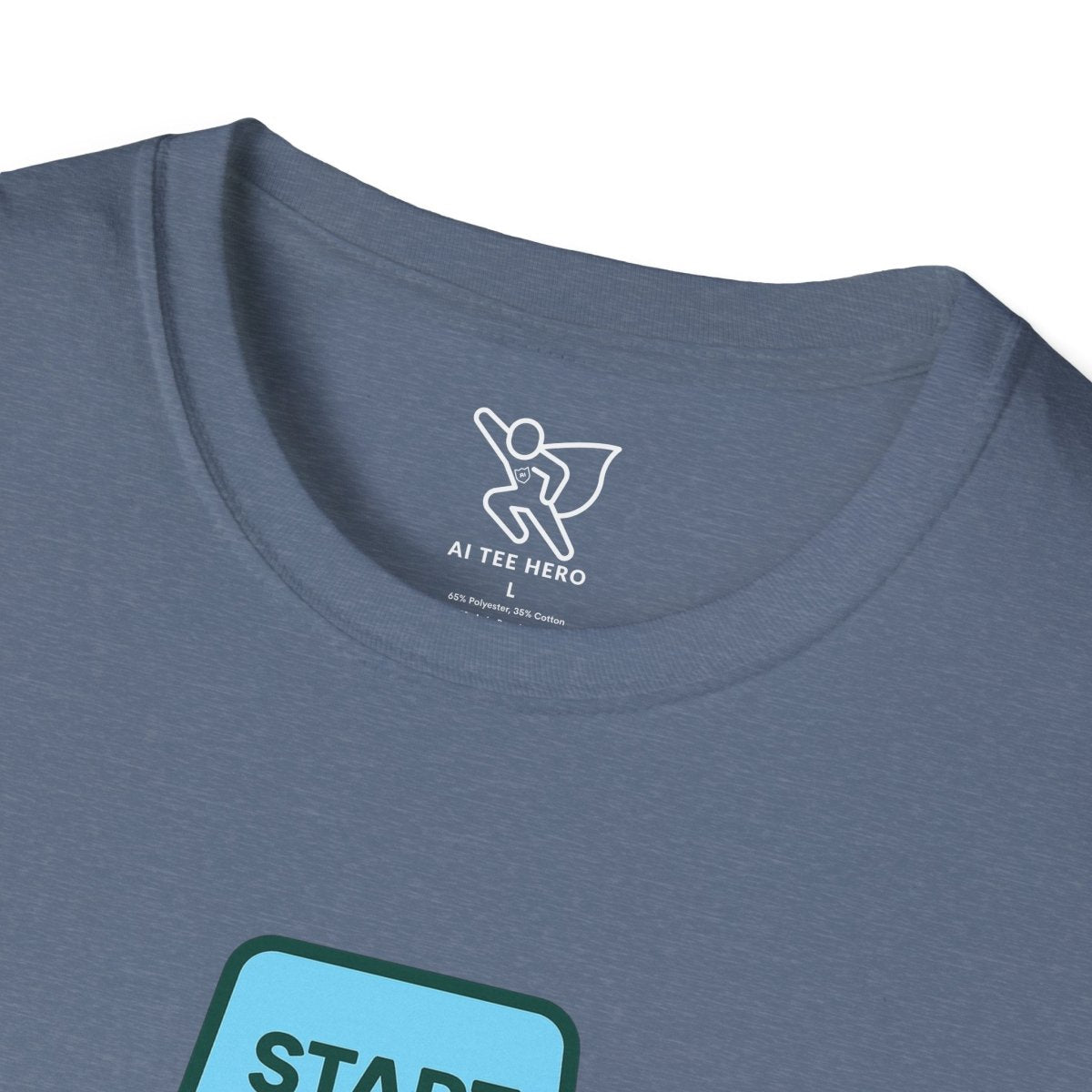 "Press Start, Not Stress" Unisex T-Shirt - Relaxed Fit Gaming Tee, Gift for Gamers, Fun Stress Relief Shirt, Casual Everyday Wear CW - 2 Teal - AI Tee Hero
