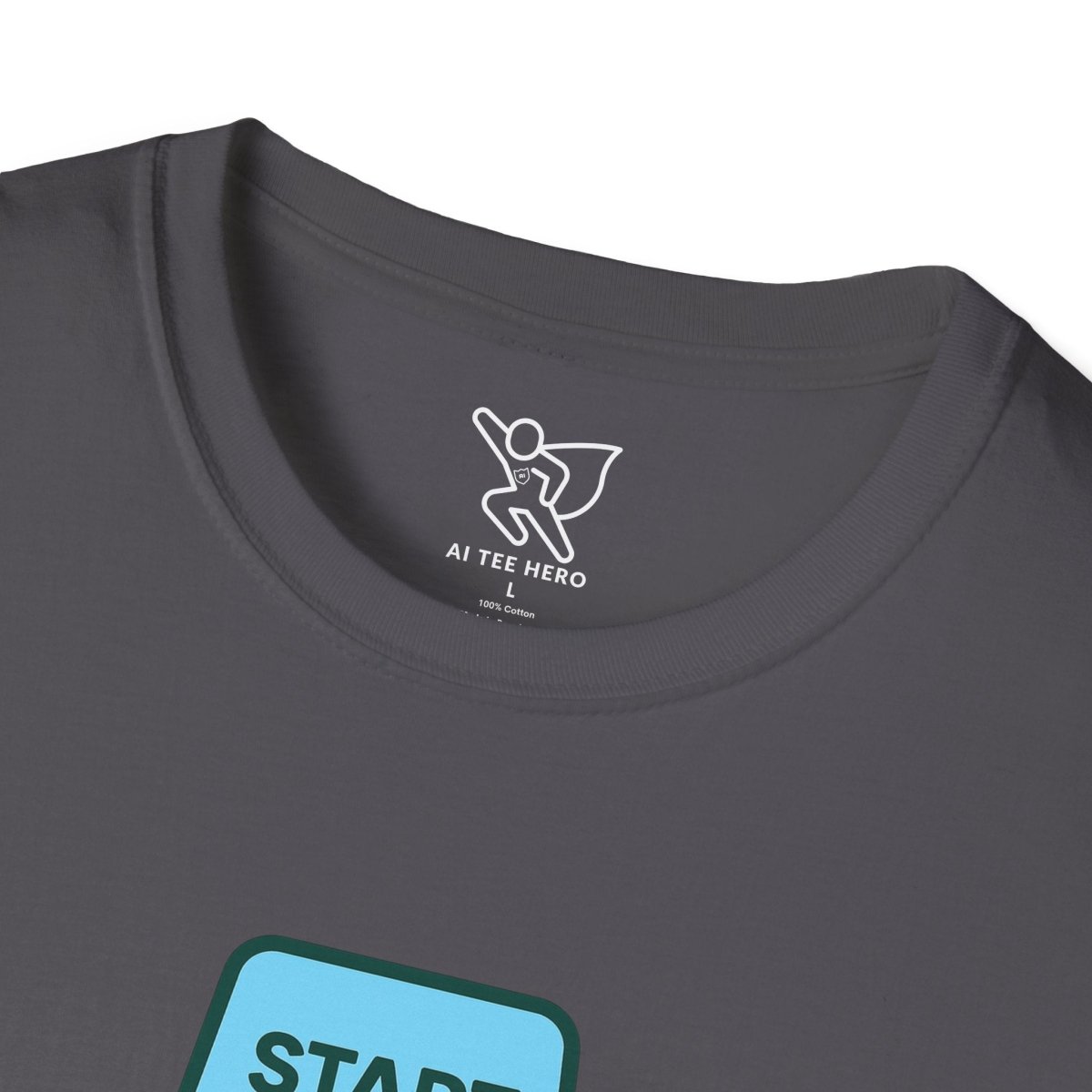 "Press Start, Not Stress" Unisex T-Shirt - Relaxed Fit Gaming Tee, Gift for Gamers, Fun Stress Relief Shirt, Casual Everyday Wear CW - 2 Teal - AI Tee Hero